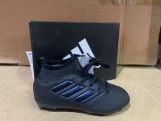 (NO VAT) 4 X BRAND NEW ADIDAS ACE 17.3 BLACK FOOTBALL BOOTS SIZE i12