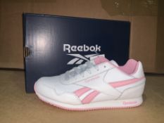 (NO VAT) 5 X BRAND NEW PINK AND WHITE REEBOK ROYAL RUNNING SHOES SIZE J4