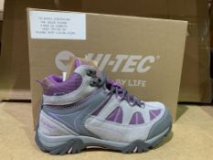 (NO VAT) 3 X BRAND NEW HI TECH WARM GREY BOOTS SIZE J4