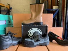 4 x PAIRS OF VARIOUS WORK BOOTS TO INCLUDE LAVORO, RIGGER BOOTS, CAPPS ETC