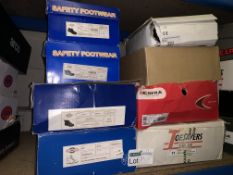 8 x PAIRS OF VARIOUS WORK BOOTS TO INCLUDE COFRA CIAD S3, TOE SAVERS STEEL TOE ETC. IN SIZES 6, 7,