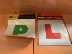 300 X VARIOUS BRAND NEW LEARNER DRIVER STICKERS/ PLATES