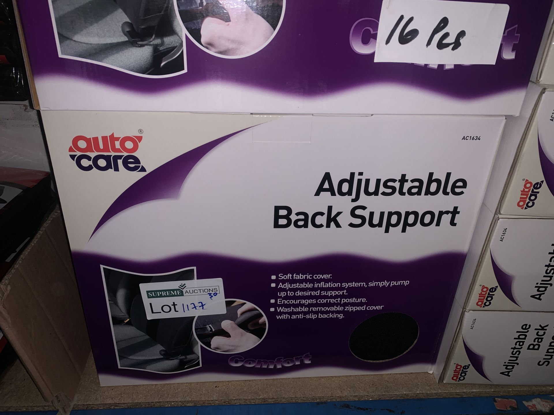 16 X BRAND NEW ADJUSTABLE BACK SUPPORTS (1177/30)