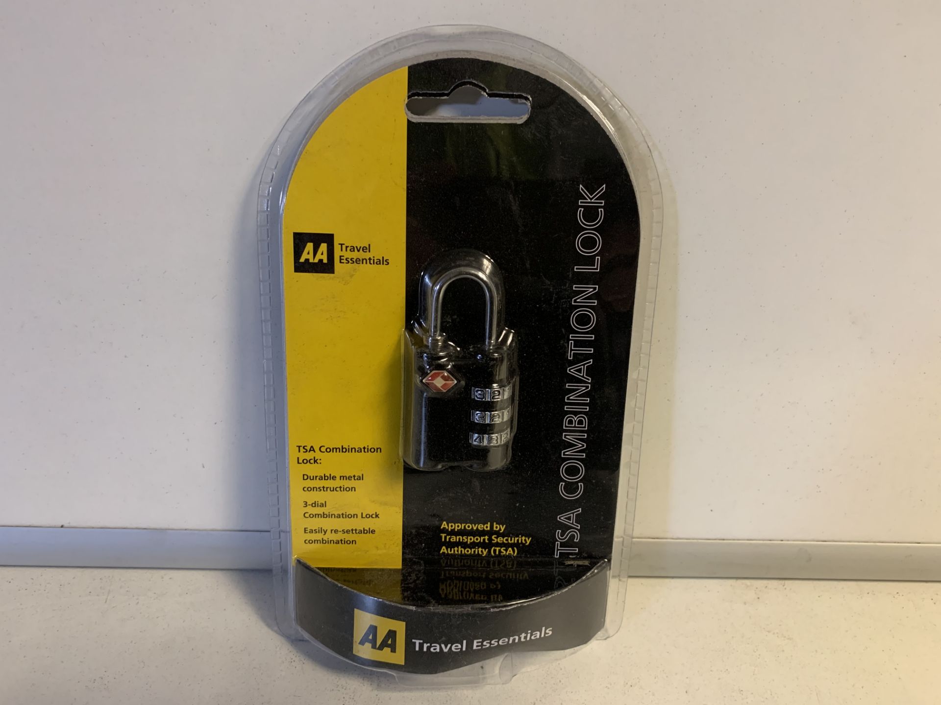 20 x NEW PACKAGED AA TSA COMBINATION PADLOCKS