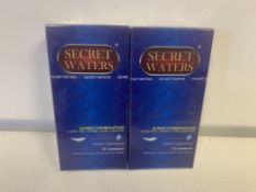 60 X BRAND NEW PACKS OF 12 SECRET WATERS SUPER COMBINATION MIXED EXPERIENCES CONDOMS (1103/30)