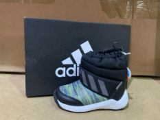 (NO VAT) 3 X BRAND NEW ADIDAS RAPIDA SNOW BOOTS BLACK SIZE i7