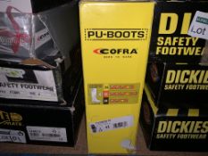 PAIR OF COFRA PU TANKER S5 BOOTS IN SIZE 8