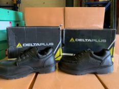 4 x PAIRS OF WORKBOOTS TO INCLUDE DELTA PLUS STEEL TOECAP BOOTS IN SIZES 9, 11 & 12