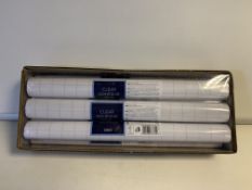 80 x NEW PACKAGED TESCO CLEAR ADHESIVE FILM EACH ROLL = 33CM X 1M