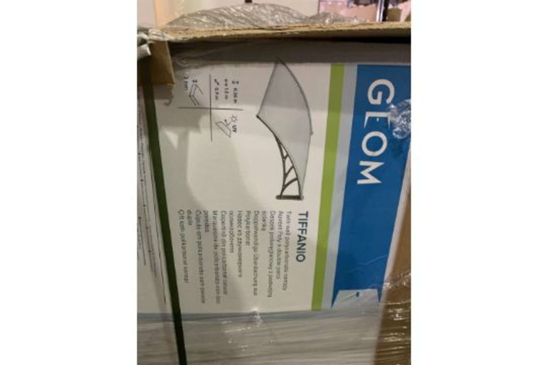 3 x NEW BOXED GEOM TIDDANIO TWIN POLYCARBONATE CANOPY