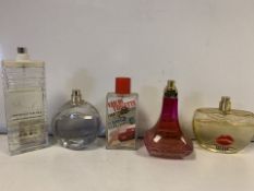 5 X VARIOUS BRANDED TESTER PERFUMES (709/30)