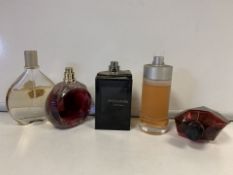 5 X VARIOUS BRANDED TESTER PERFUMES (718/30)