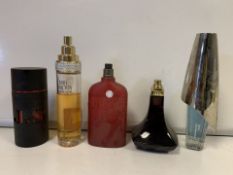 5 X VARIOUS BRANDED TESTER PERFUMES (707/30)