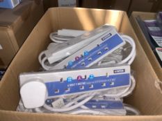 23 X BRAND NEW STATUS 4 WAY 1 METRE EXTENSION SOCKETS