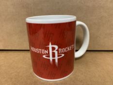 36 X BRAND NEW OFFICIAL HOUSTON ROCKETS 110Z MUGS (682/30)