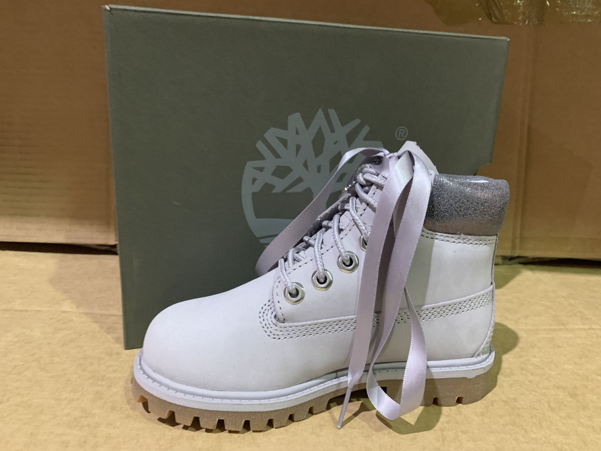 (NO VAT) 2 X BRAND NEW TIMBERLANDS LIGHT GREY NUBUCK BOOT SIZE 10