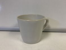 20 X BRAND NEW PACKS OF 6 WHITE RUSTIC NATURAL RIM TEA CUPS 0.19L (56/30)