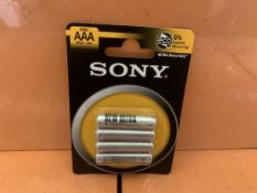 96 X BRAND NEW PACKS OF 4 SONY AAA ULTRA HEAVY DUTY BATTERIES