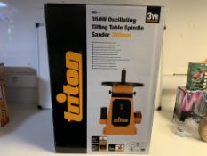 BRAND NEW BOXED TRITON 350W OSCILLATING TILTING TABLE SPINDLE SANDER