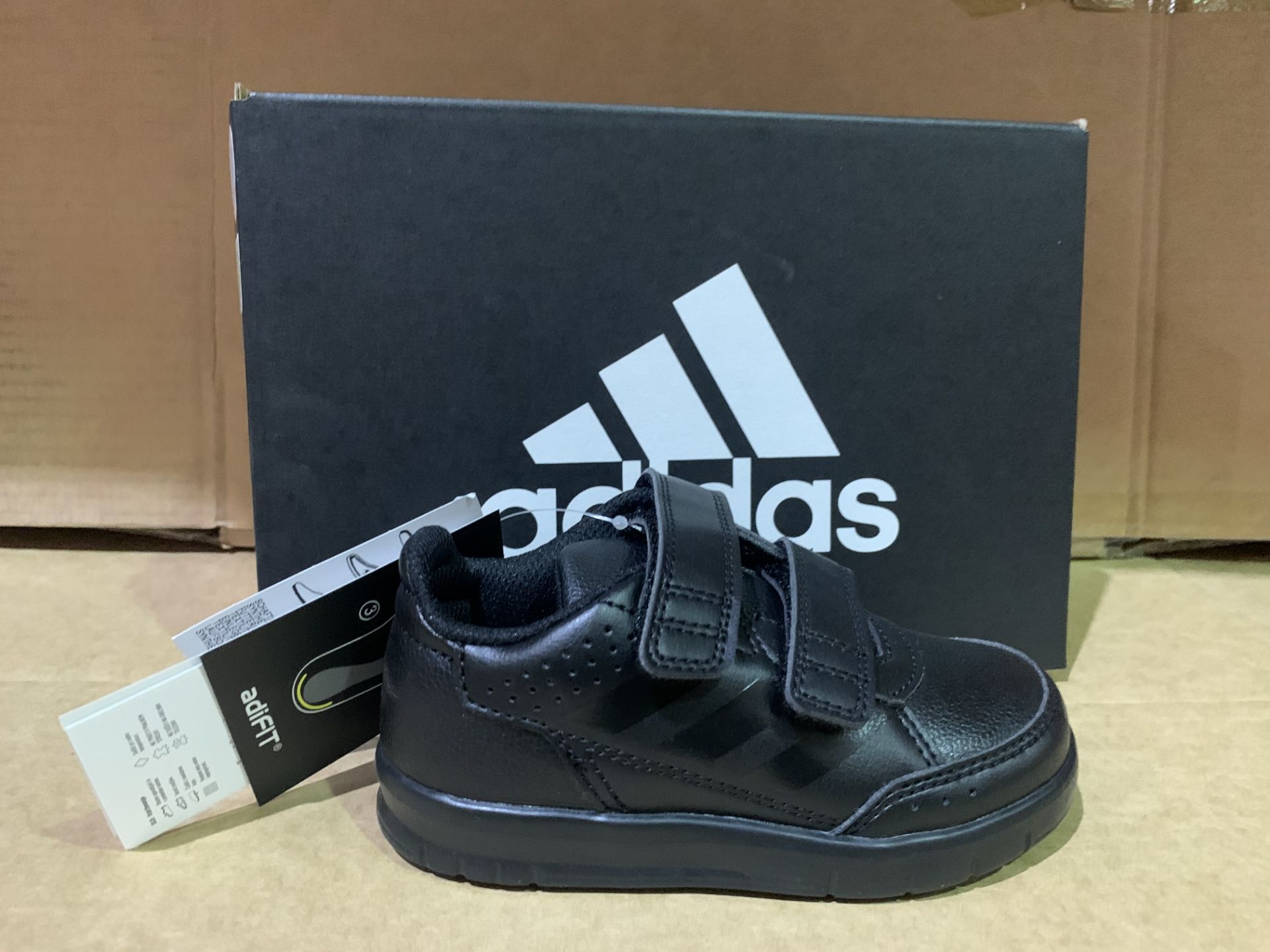 (NO VAT) 3 X BRAND NEW ADIDAS ALTA SPORT BLACK TRAINERS SIZE i7