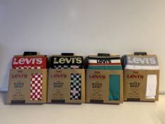 30 X LEVIS MENS BOXERS 2 PACK SIZES S/M/L/XL/2XL IN VARIOUS COLOURS