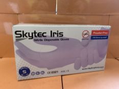 1000 X SKYTEC IRIS NITRILE DISPOSABLE GLOVES