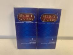 60 X BRAND NEW PACKS OF 12 SECRET WATERS EXTRA LUBRICATED EXTRA COMFORT NATURAL LATEX RUBBER CONDOMS