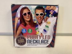 48 X BRAND NEW GLOBAL GIZOMS PARTY LED NECKLACES IN 2 BOXES (944/30)