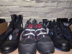 6 x PAIRS OF VARIOUS WORK BOOTS TO INCLUDE COFRA IN VARIOUS SZIES