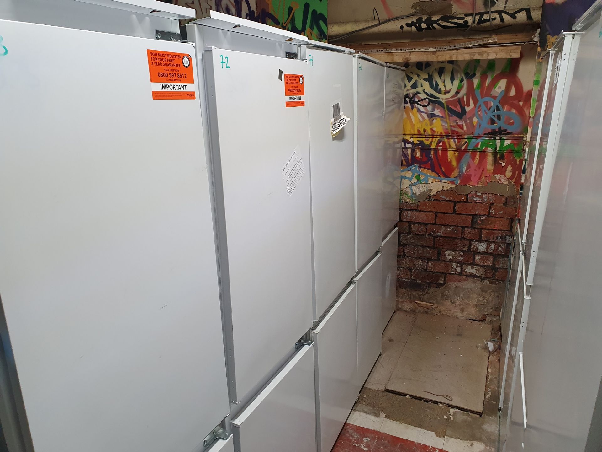 NEW/GRADED AND UNPACKAGED Prima Plus PRRF700 Built In Frost Free Fridge Freezer (Brand new slight - Image 8 of 14