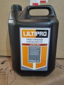 PALLET OF 48 NEW 5L ULTIPRO FROST PROOFER & ACCELERATOR. COLD WEATHER PROTECTION FOR MORTAR