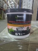 (B137) PALLET TO CONTAIN 50 x 5KG TUBS OF BOSTIK CEMENTONE GENERAL PURPOSE MORTAR