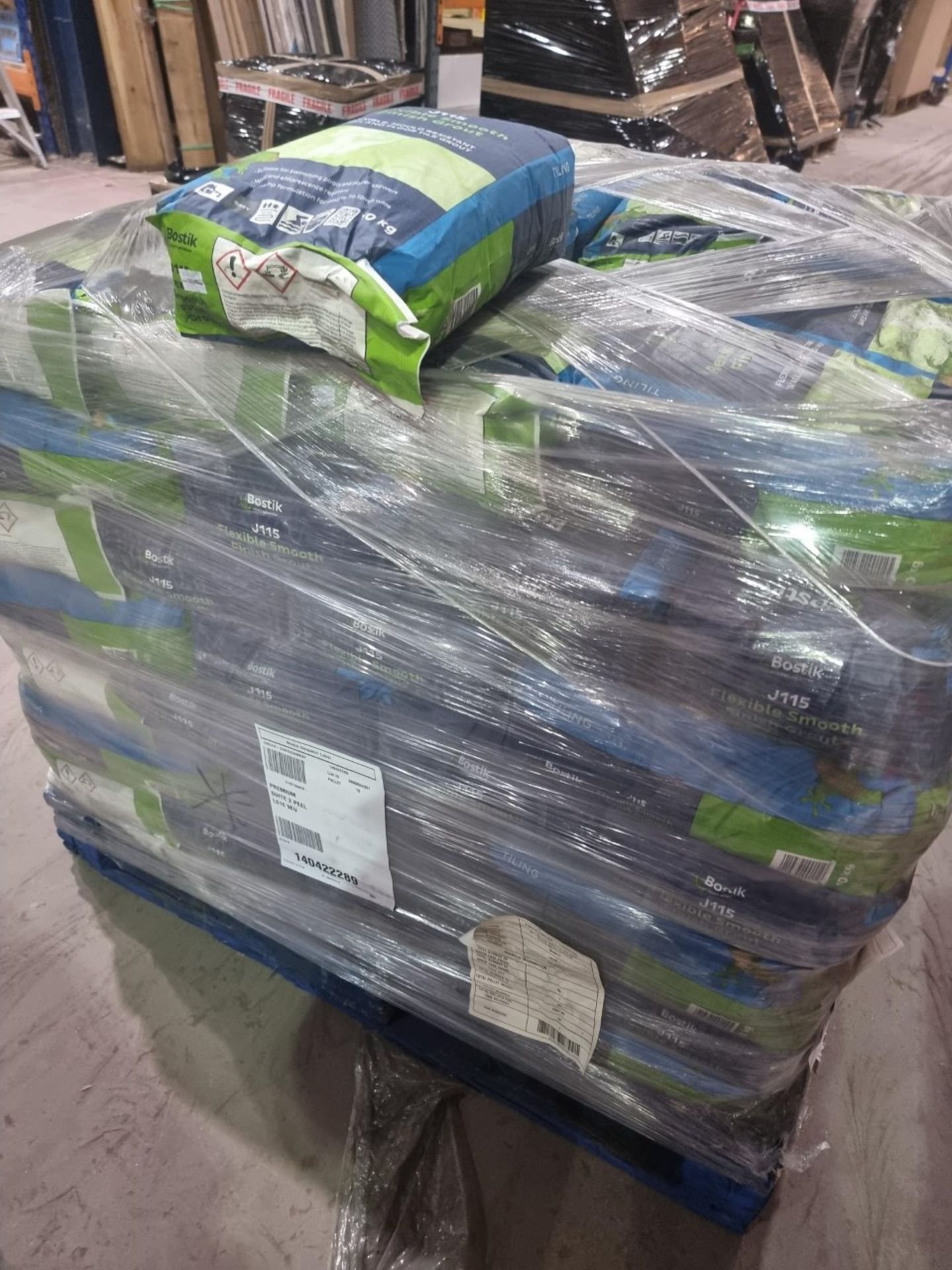 (B142) PALLET TO CONTAIN 98 x 10KG BAGS OF BOSTIK J115 FLEXIBLE SMOOTH FINISH GROUT - Image 2 of 2