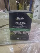 (B140) PALLET TO CONTAIN 140 x BOXES OF 10 SACHETS BOSTIK EASY PREP WIPES