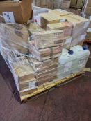 (J223) PALLET TO CONTAIN VARIOUS ITEMS SUCH AS: WYPALL SMALL ROLL DISPENSERS, ECOLOGICAL 20L RINSE