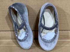 (NO VAT) 3 X NEW PAIRS OF KIDS DIVISION BALLERINA SHOES SIZE INFANT UK 4 (821/6)