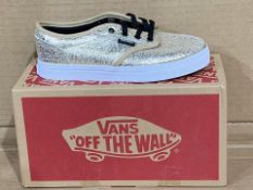 (NO VAT) 3 X NEW BOXED PAIRS OF GOLD VANNS SIZE UK 12 (815/6)