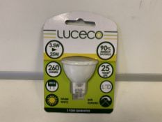 50 X LUCECO MR16 3.5WATT 260 LUMEN LIGHT BULBS IN 1 BOX (763/30)