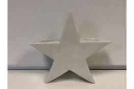 15 X BRAND NEW BOXED LARGE STAR TEALIGHT HOLDERS (1302/6)