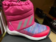 NEW & BOXED ADIDAS PINK BOOT SIZE JUNIOR 1 (408/28)