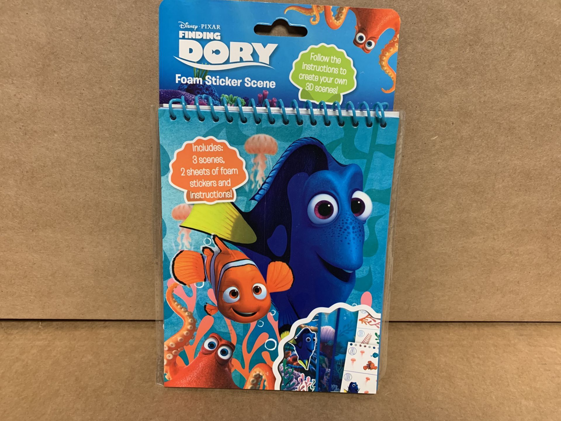 96 X BRAND NEW FINDING DORY FOAM STICKER SCENES IN 4 BOXES (661/30)