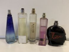 5 X VARIOUS BRANDED TESTER PERFUMES (296/30)