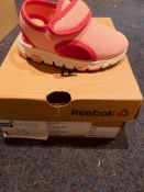 NEW AND BOXED REEBOK PINK/WHITE I-4.5 (25/7)