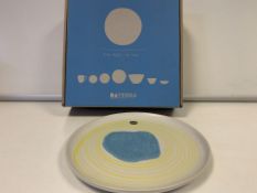 6 X BRAND NEW PACKS OF 4 RETAIL BOXED DA TERRA BLUE LAGOON SIDE PLATES RRP £70 PER PACK (HAND