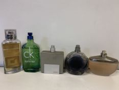 5 X VARIOUS BRANDED TESTER PERFUMES (295/30)