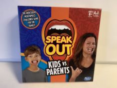 12 X BRAND NEW HASBRO SPEAK OUT KIDS VS PARENTS GAMES (1327/6)