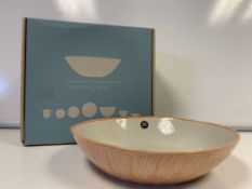 4 X BRAND NEW PACKS OF 4 RETAIL BOXED DA TERRA BUNOL PASTA BOWLS RRP £120 PER PACK (HAND CRAFTED,