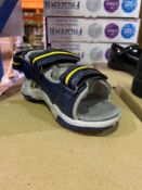 NEW & BOXED THE KIDS DIVISION NAVY SANDAL SIZE INFANT 4 (55/21)