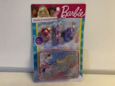 72 X BRAND NEW BARBIE DREAMTOPIA SPARKLE MAKE UP SETS IN 6 BOXES (923/6)