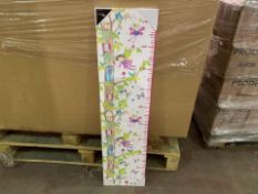 30 X BRAND NEW BOXED WOODLAND FAIRIES HEIGHT CHARTS 25 X 100CM (606/30)